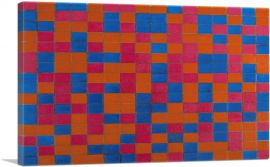 Checker Board Composition with Dark Colours 1919-1-Panel-26x18x1.5 Thick