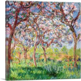 Giverny in Springtime-1-Panel-18x18x1.5 Thick