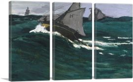 The Green Wave 1866-3-Panels-60x40x1.5 Thick