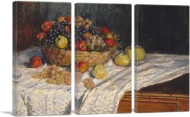 Apples and Grapes 1879-3-Panels-60x40x1.5 Thick