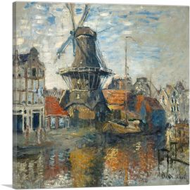The Windmill, Amsterdam 1871-1-Panel-36x36x1.5 Thick