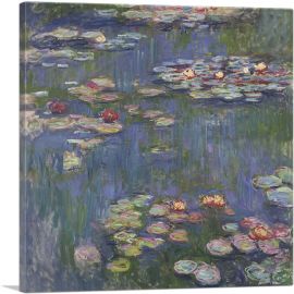 Water Lilies 1916-1-Panel-18x18x1.5 Thick