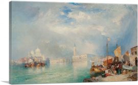Entrance To The Grand Canal Venice 1915-1-Panel-12x8x.75 Thick