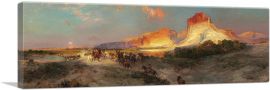 Green River Cliffs Wyoming 1881-1-Panel-48x16x1.5 Thick