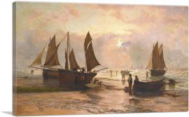 Morning Hastings Beach-1-Panel-40x26x1.5 Thick