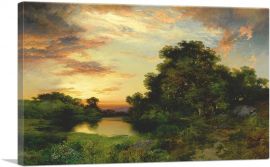 Sunset on Long Island 1901-1-Panel-26x18x1.5 Thick