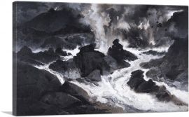 The Lava Flows 1889-1-Panel-18x12x1.5 Thick