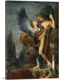 Oedipus And The Sphinx 1864-1-Panel-12x8x.75 Thick