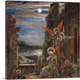 Saint Cecilia Angels Announcing Her Coming Martyrdom-1-Panel-12x12x1.5 Thick