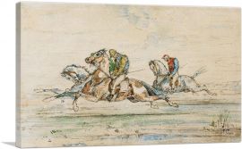 Horse Race With Jockey-1-Panel-18x12x1.5 Thick