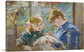 The Artist's Daughter Julie With Her Nanny 1884-1-Panel-40x26x1.5 Thick
