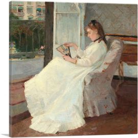 The Artist's Sister At a Window 1869-1-Panel-18x18x1.5 Thick
