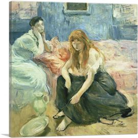 Two Girls 1894-1-Panel-18x18x1.5 Thick