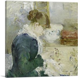 Woman Sewing 1879-1-Panel-12x12x1.5 Thick