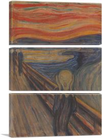 The Scream 1893-3-Panels-90x60x1.5 Thick