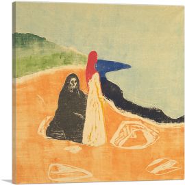 Two Women on the Shore 1898-1-Panel-26x26x.75 Thick