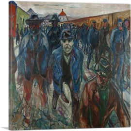 Workers on their Way Home 1914-1-Panel-26x26x.75 Thick