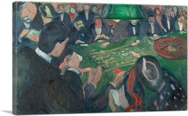 At the Roulette Table in Monte Carlo 1892-1-Panel-12x8x.75 Thick
