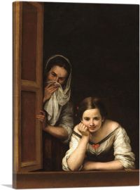 Two Women At a Window 1655-1-Panel-40x26x1.5 Thick
