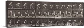 Nude Man Using a Shovel-1-Panel-48x16x1.5 Thick