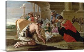 Adoration Of The Shepherds-1-Panel-12x8x.75 Thick