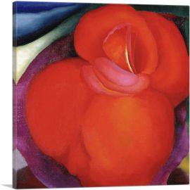 Red Flower 1919-1-Panel-12x12x1.5 Thick