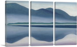 Blue Lake George 1922-3-Panels-90x60x1.5 Thick