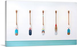 Colorful Oars Home decor-1-Panel-60x40x1.5 Thick