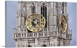 Gothic Style Clock Home decor-1-Panel-18x12x1.5 Thick