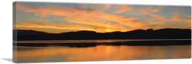 Lake Sunset Home Decor Panoramic-1-Panel-36x12x1.5 Thick