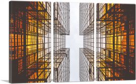 Architecture Top Of The Buildings Office decor-3-Panels-90x60x1.5 Thick