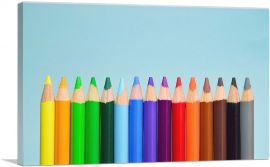 Multiple Color Pencils Home decor-1-Panel-12x8x.75 Thick