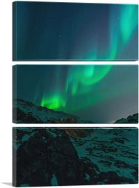 Northern Aurora Lights Home decor-3-Panels-60x40x1.5 Thick