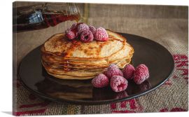 Pancakes With Berries Home decor-1-Panel-18x12x1.5 Thick