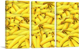 Bananas Pattern Supermarket decor-3-Panels-60x40x1.5 Thick