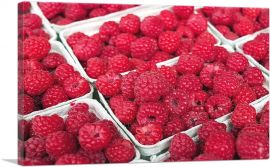 Raspberries In Box Home decor-1-Panel-40x26x1.5 Thick
