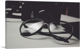 Retro Glasses Home decor-1-Panel-40x26x1.5 Thick