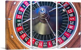 Roulette Casino decor-3-Panels-90x60x1.5 Thick