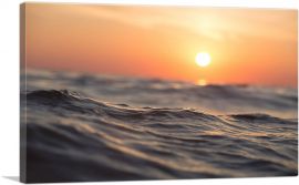 Sea Wave Sunset-1-Panel-26x18x1.5 Thick