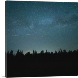 Starry Night Sky Home Decor-1-Panel-18x18x1.5 Thick