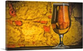 Beer Glass Bar decor-1-Panel-18x12x1.5 Thick