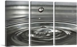 Water Drip Home Decor Rectangle-3-Panels-90x60x1.5 Thick
