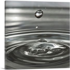 Water Drip Home Decor Square-1-Panel-18x18x1.5 Thick
