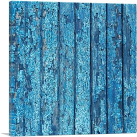 Wooden Texture Blue Home decor-1-Panel-18x18x1.5 Thick
