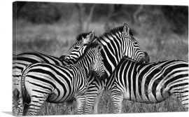 Zebras Home Decor Rectangle-1-Panel-26x18x1.5 Thick