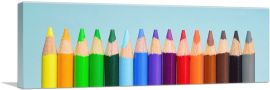 Color Pencils Home Decor Panoramic-1-Panel-60x20x1.5 Thick