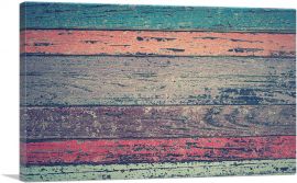 Color Wooden Texture Home decor-1-Panel-26x18x1.5 Thick
