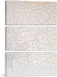 Cracked Wall Home decor-3-Panels-60x40x1.5 Thick