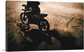 Dirt Bike Motocross Shadow-1-Panel-18x12x1.5 Thick