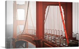 Fog in San Francisco California Golden Gate Bridge-1-Panel-26x18x1.5 Thick
